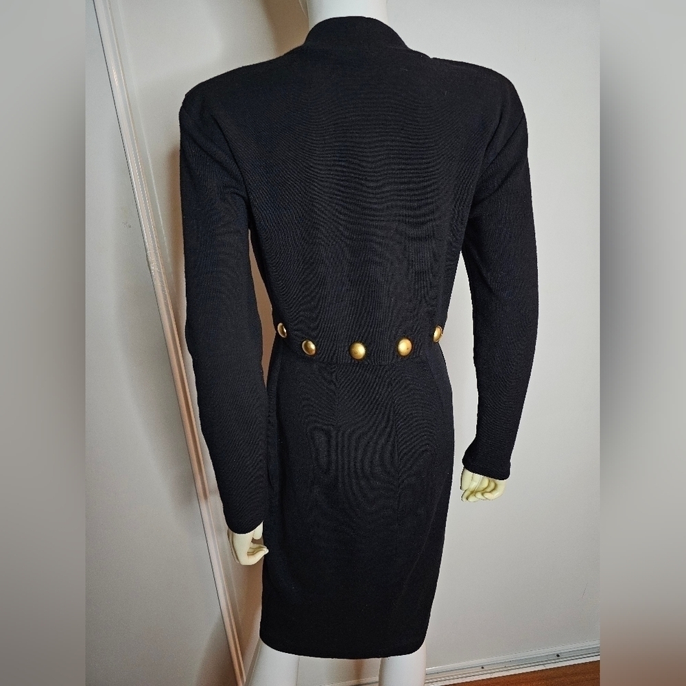 Vintage Authentic ANDREA JOVINE Dress 100% Wool Size M - Picture 8 of 17